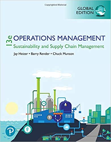 Operations management : sustainability and supply chain management Global Edition (13th Edition) - Original PDF